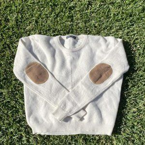 Sweater with elbow patches